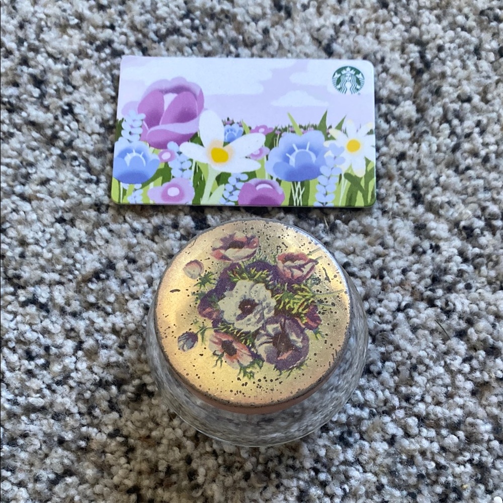 Vintage Floral Gold Decorative Jar 🌸